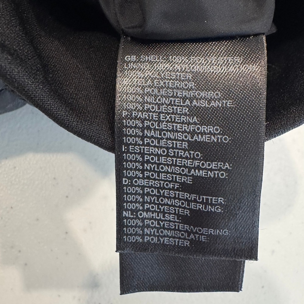 The North Face Womens XS Black Quilted Full Zip Jacket Diamond Pattern Insulated - Picture 6 of 7
